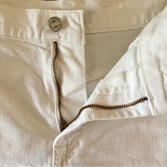 7 For All Man Kind White Denim Shorts - Size 29 - Picture 6 of 15